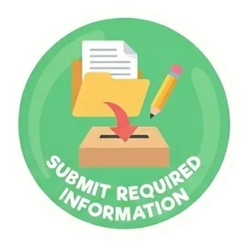 Submit required information